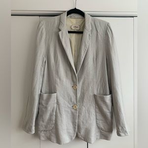 Aritzia Wilfred Linen Blazer | Size 8